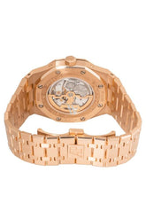 Audemars Piguet Royal Oak Prepetual Calendar Silver Dial Automatic 18 Carat Pink Gold Watch
